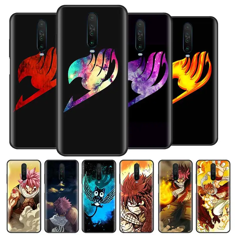 

Fairy Tail Cases For Xiaomi Redmi Note 9S 8 8T 9 7 K30 Pro Black Soft Silicone Phone Coque 9i 9C 9A 8A 7A Capas
