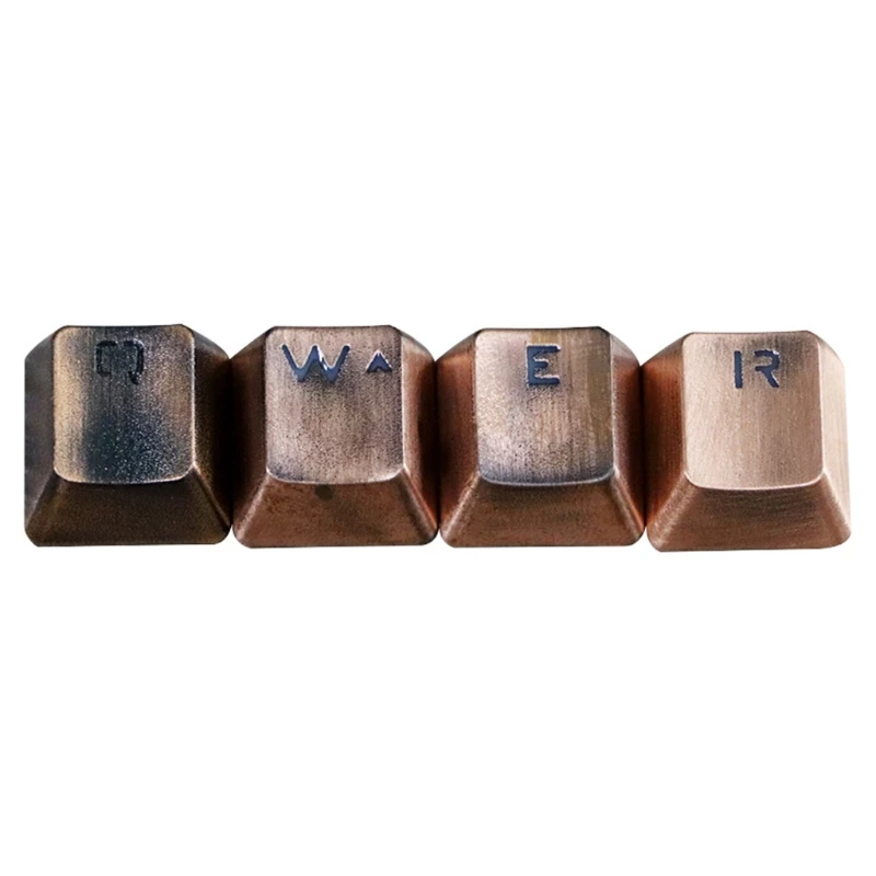 

Replaceable Metal Keycap Lettering Keys Mechanical Keyboard Cross Shaft Key Cap