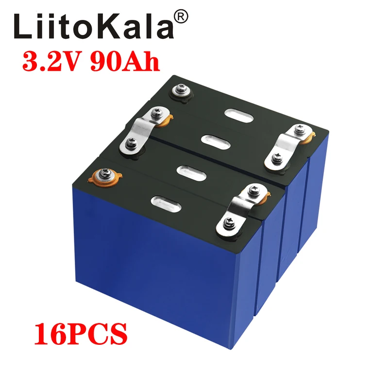 

Литий-железо-фосфатный аккумулятор LiitoKala 2020, 3,2 В, 90 Ач, 16 шт.