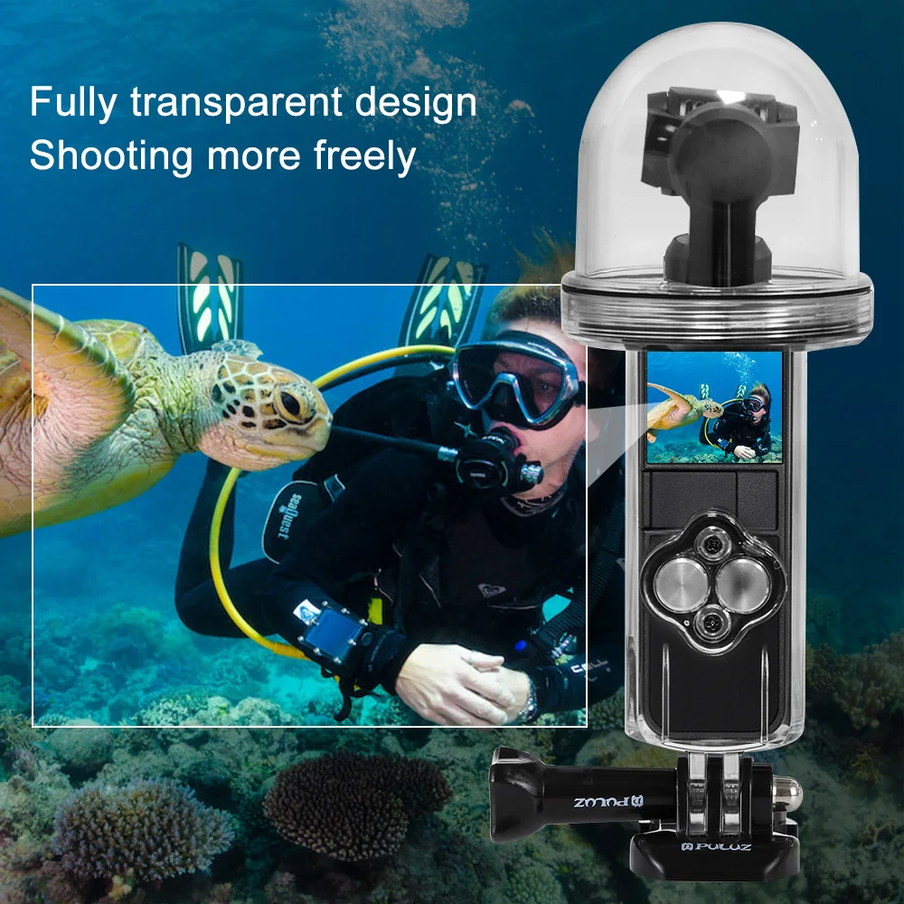 PULUZ 60 м Дайвинг Водонепроницаемый чехол для DJI OSMO Pocket TELESIN Floaty ручной селфи палка для gopro hero 7/6/5 экшн-камеры