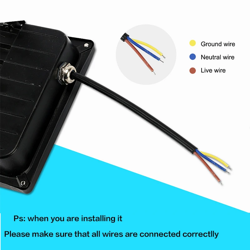 Светодиодный наружный прожектор ip65 10 Вт 30 светодиодный Портативный 50 220 в