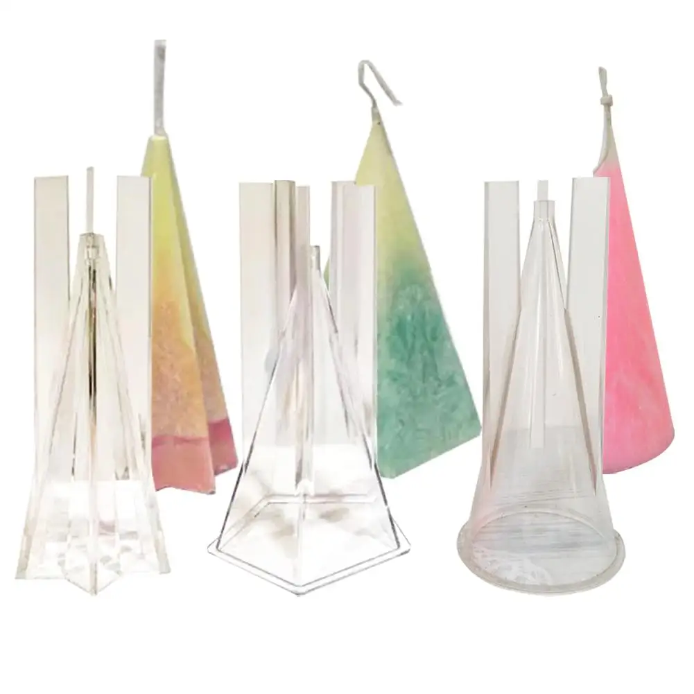

Pyramid Shape Mold Plastic Candle Molds for Making Candles