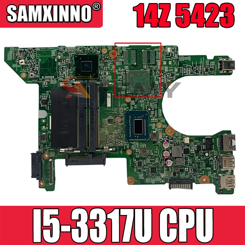 

Оригинальная материнская плата для ноутбука DELL Inspiron 14Z 5423 I5-3317U SR0N8 материнская плата CN-0MRRJR 0MRRJR DMB40 11289-1