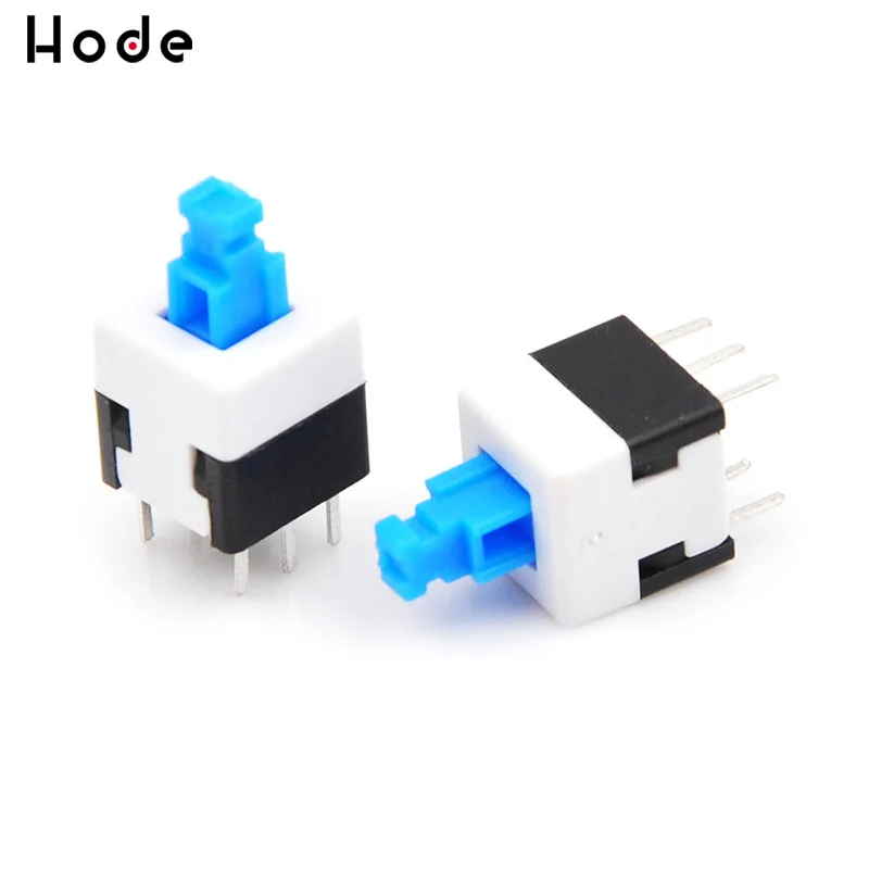 10 шт./лот самоблокирующийся переключатель мультиметр квадратный 6 Pin 8x8 Микро Мини