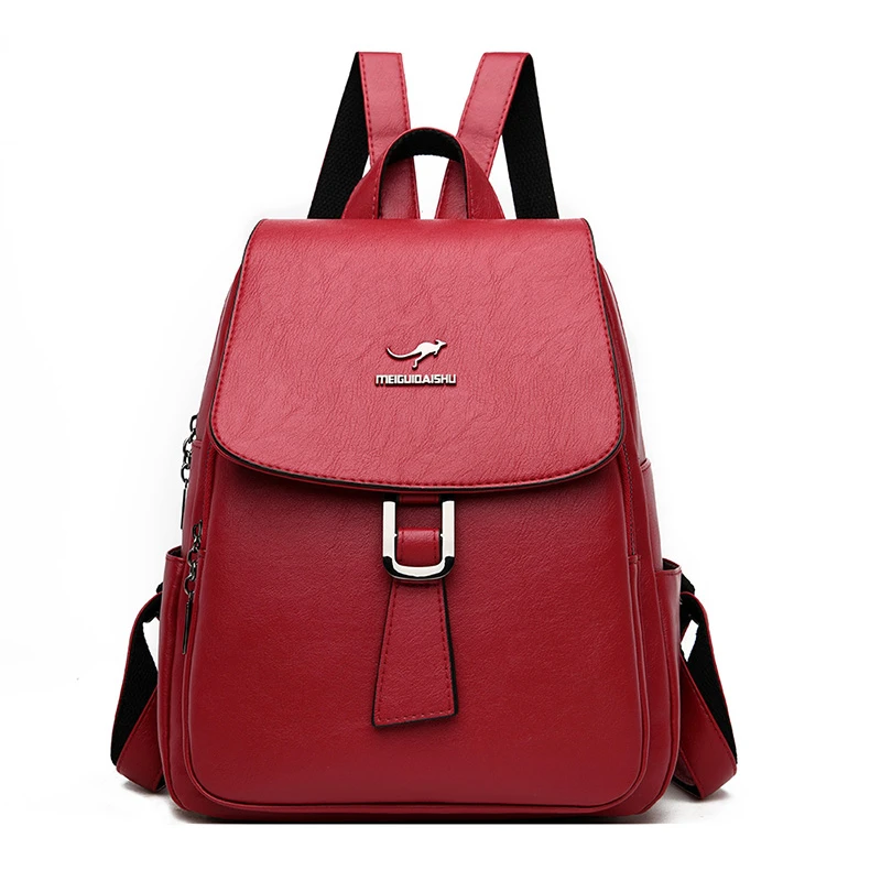 

Роскошный брендовый винтажный женский кожаный рюкзак для девочек Sac A Dos, элегантный школьный женский рюкзак, вместительный дорожный рюкзак,...
