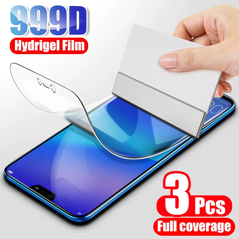 3 шт. 999D Защитная пленка для экрана Huawei P30 P20 Lite Pro P Smart Z 2019 Mate 20 полное покрытие