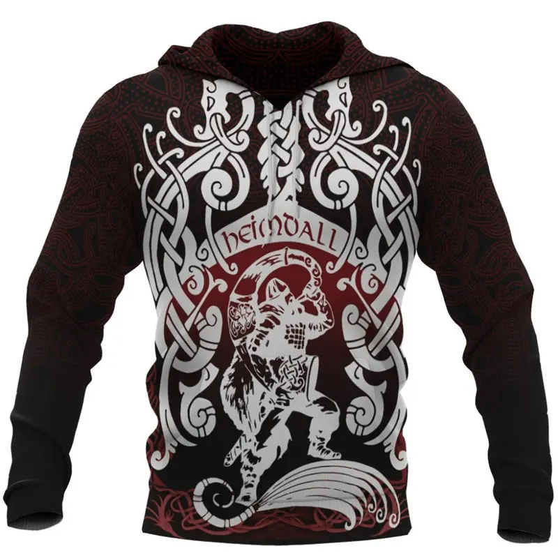 

Уличная мода Harajuku Толстовка викингов eimdall Triskele Valknut 3D печать мужская толстовка на молнии унисекс Повседневная Толстовка Спортивная одежда