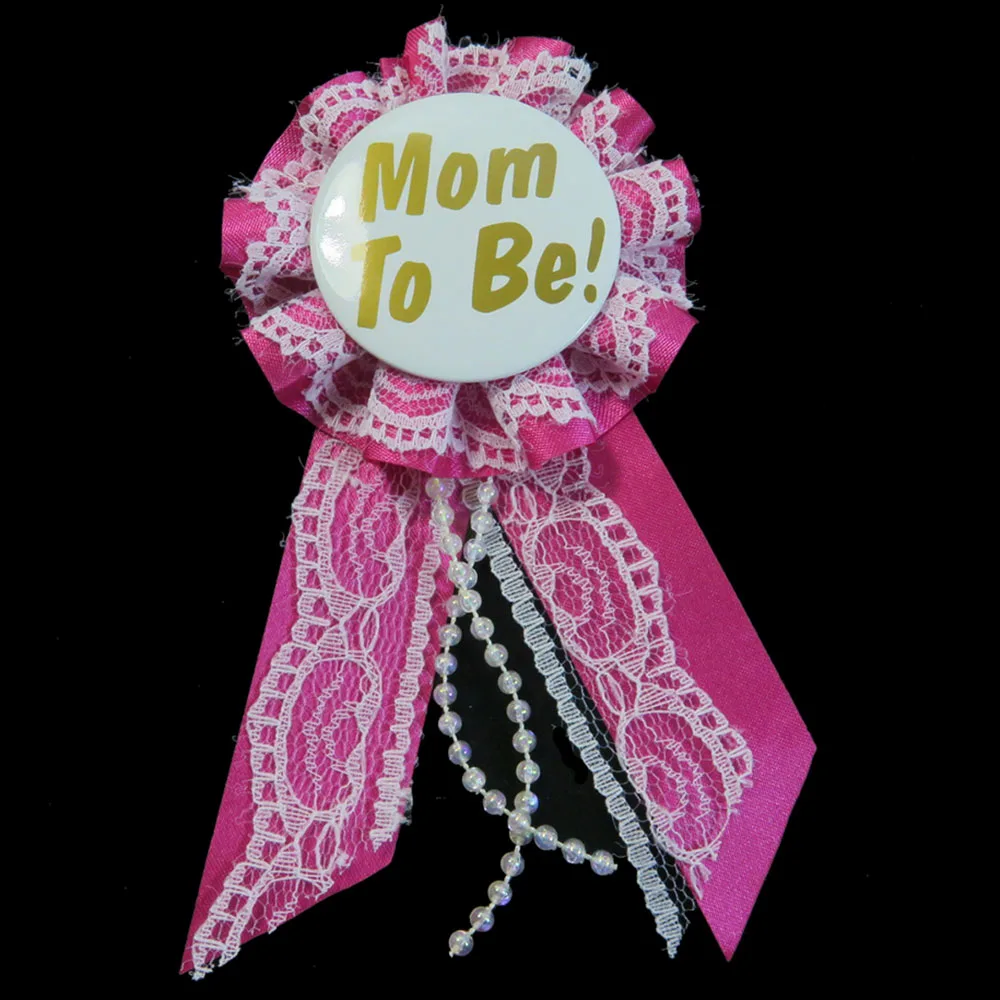 Розовый кружевной пакет круглая брошь ткань лента украшение свадебное событие