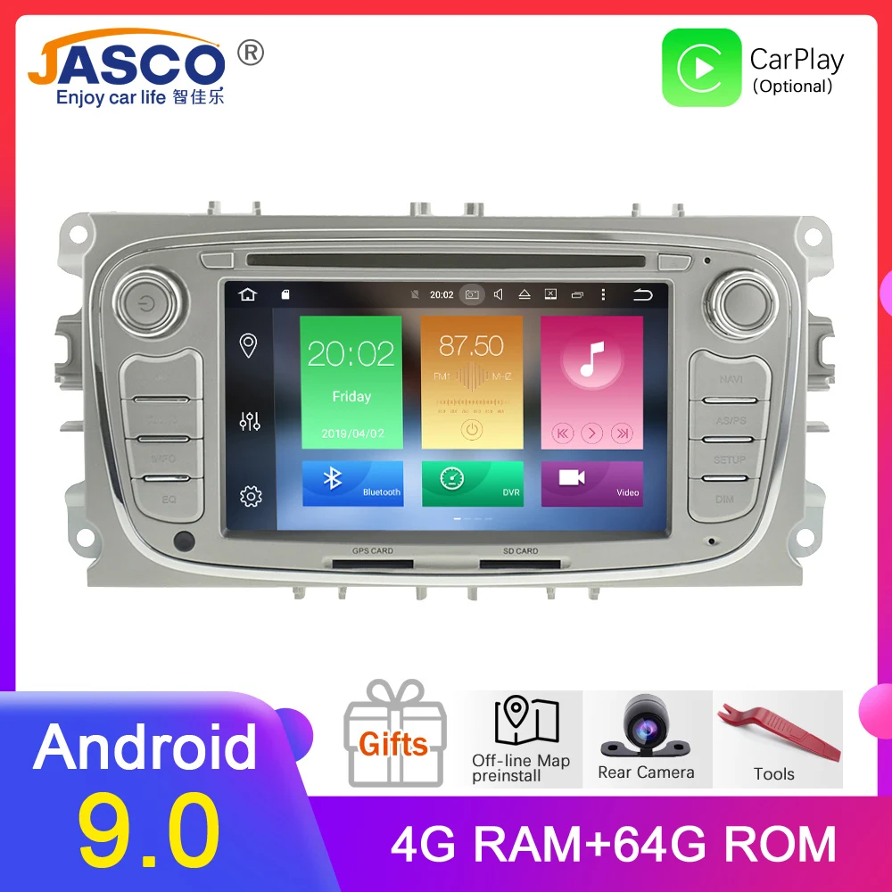 Восьмиядерный Android 9 0 автомобильный Радио GPS Навигация стерео для FORD Focus 2 2008-2010 Mondeo