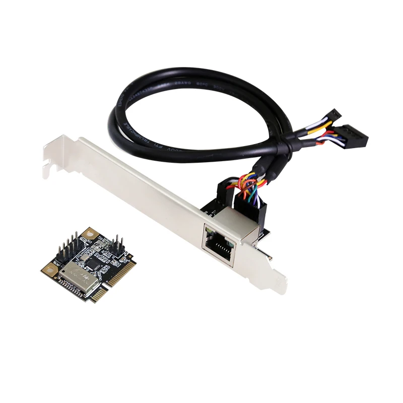 

Mini PCI-E To Gigabit Ethernet Network Card 1000M RJ45 Port To Mini PCI Ex P6C9