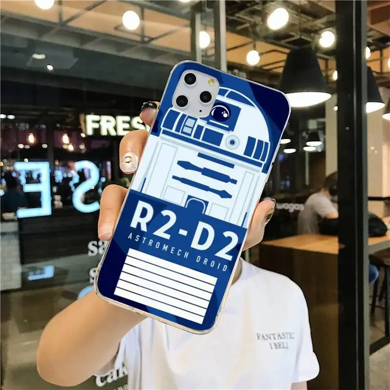 BB8 BB 8 R2D2 робот для мобильного телефона чехлы iphone 12 11 Pro Max Мини XS 7 6 6S Plus X 5S SE 2020 XR