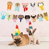 Dog Happy Birthday Banners Woof Balloon Birthday Party Decoration Party Supplies Dog party Flags 2