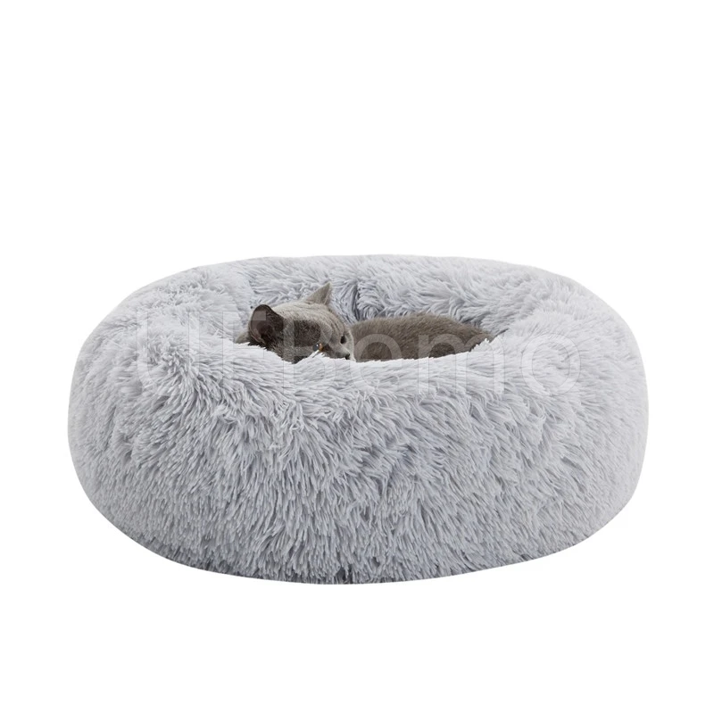 Пушистая плюшевая кровать для кошек домик домашних животных Конура пещера