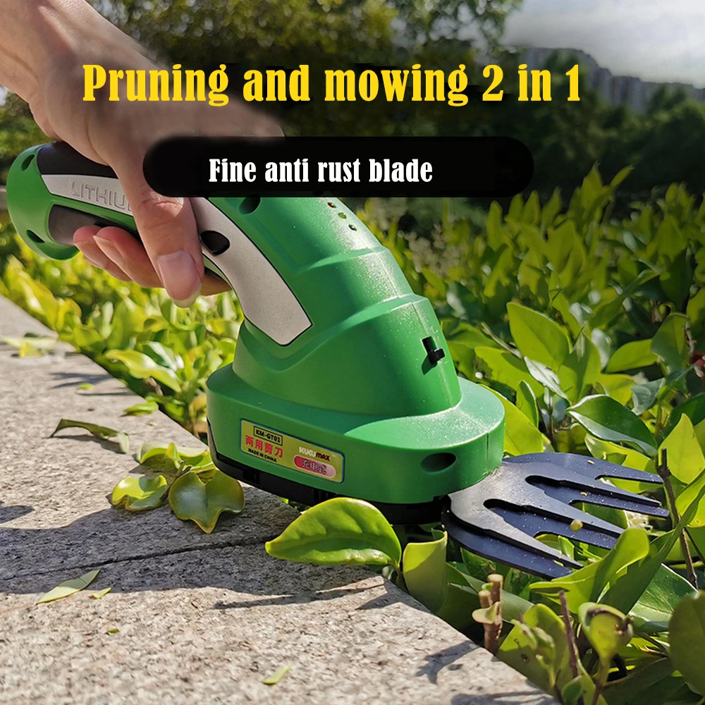 Trimmer Rechargeable Lawn Mowing Tools Small Lawn Mower Steel Blade Electric Portable Cut Flower Multifunctional Hedge Trimmer