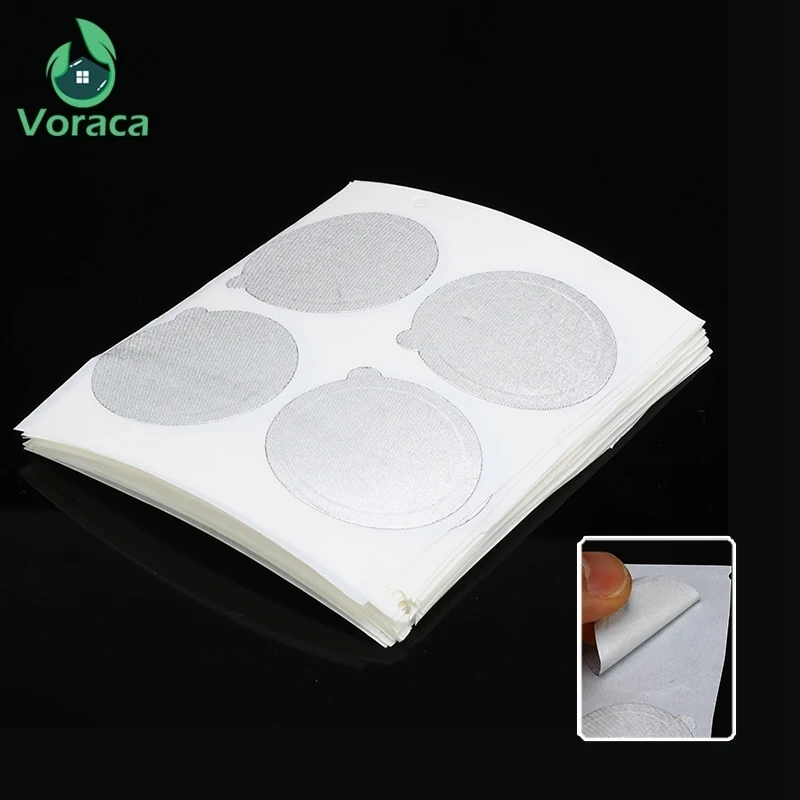 100 шт./компл. кофе капсулы наклейки самоклеющиеся алюминиевые фольги крышки