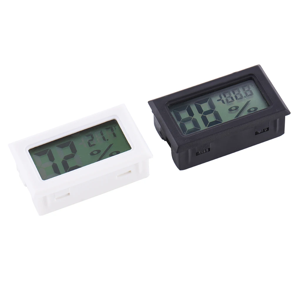 

Wireless LCD Digital Indoor Thermometer Hygrometer Mini Temperature Humidity Meter Black White 1PC J3 High Grade