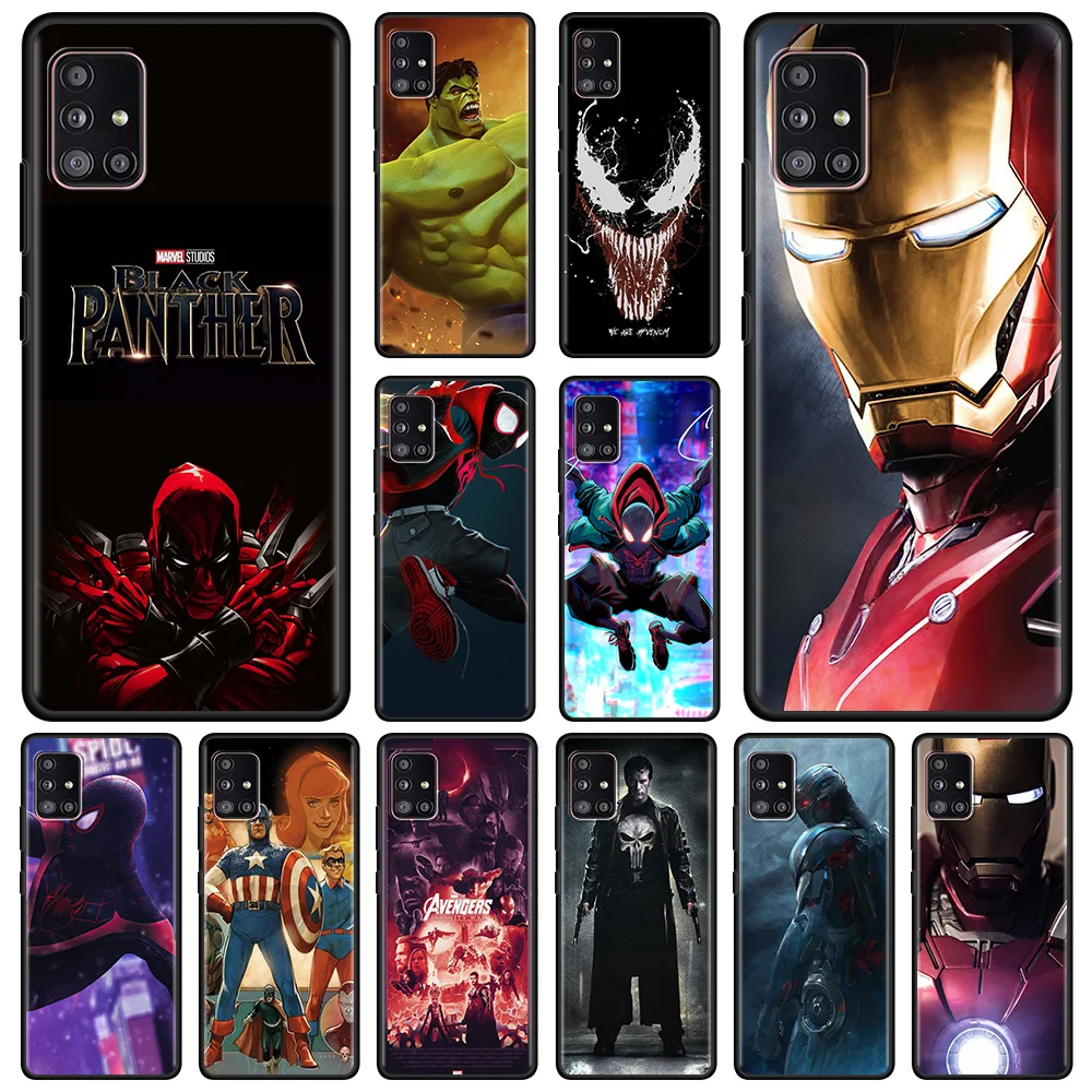 

Case For Samsung Galaxy A51 A12 A21s A71 A31 A02s A11 A41 A01 A72 F42 A52 A32 A22 4G/5G Cover Iron Man Nano Suit Tony Stark