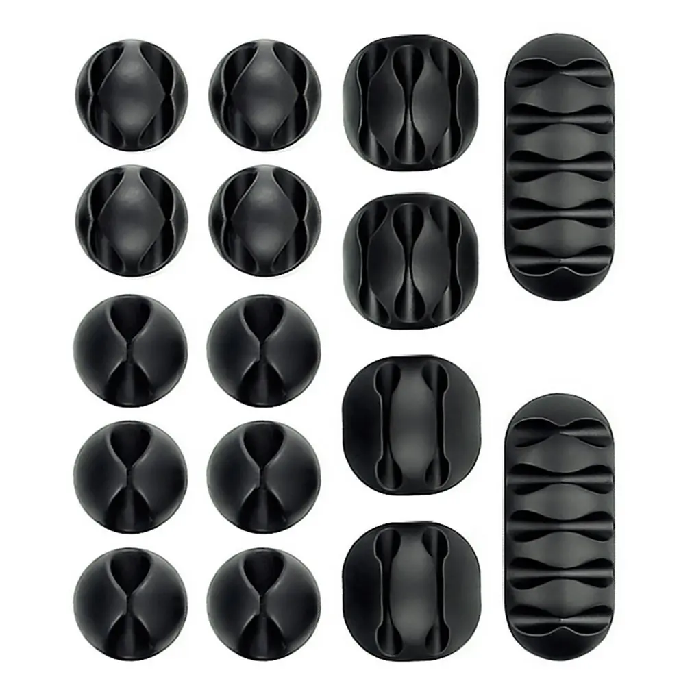 

16pcs/set Home Data Cable Retainer Desktop Wire Retainer Clamp Cable Organizer USB Cable Data Cable Wire Organizer