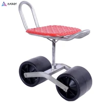 360 %c2%b0 swivel seat rolling work seat mobility aid home garden cart with wheels alleviates pain from bending kneeling and crawling