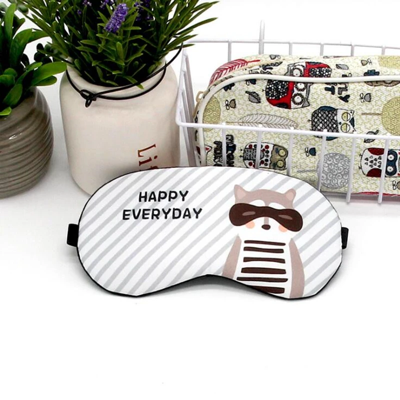 1 Pc Massage Relax Eye Sleeping Aid Blindfold Cover Eyeshade Patch Cute Penguin/Bear/Monkey/Tower/Flamingos | Красота и здоровье