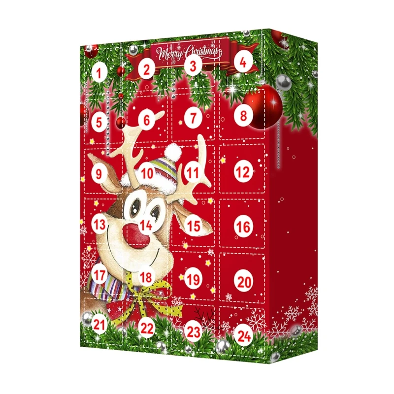 

Holiday Advent Calendar Keychain Pendant Lovely Christmas Ornament Bag Pendant