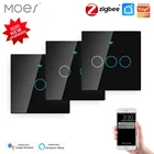 Умный настенный сенсорный светильник ель ZigBee с нейтральнымбез нейтрального, без конденсатора Smart LifeTuya работает с Alexa, требуется Google Hub