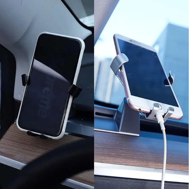 car phone holder for tesla model 3 accessories car air outlet mount smartphone holder car styling mount stand gps display bracke free global shipping