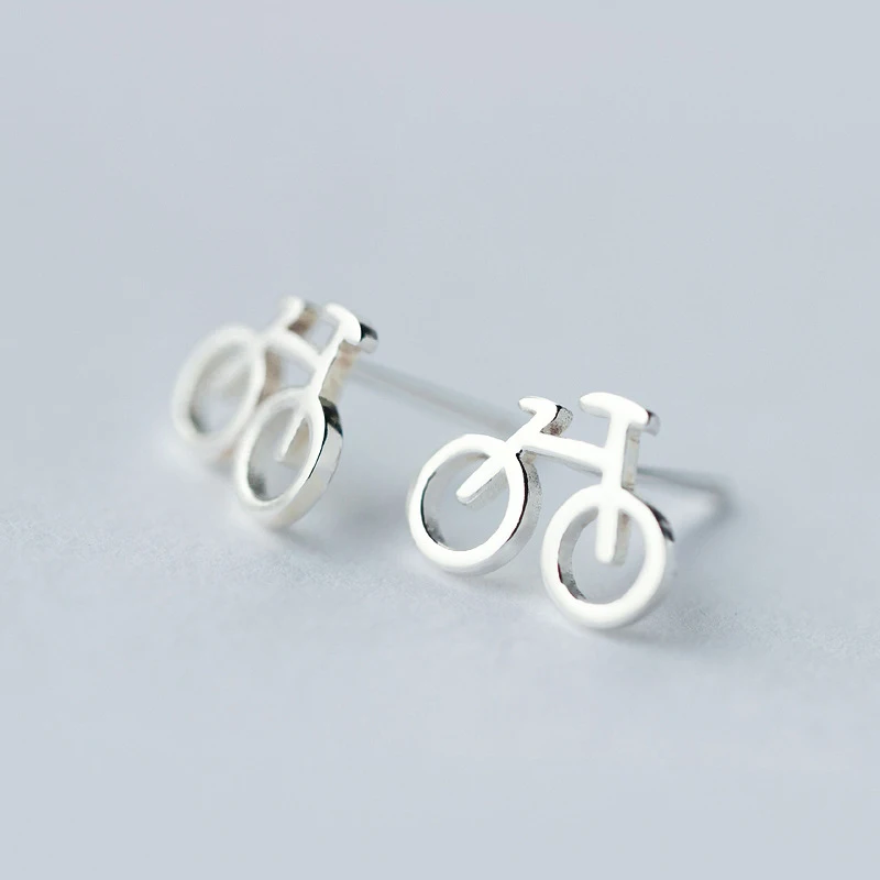Modian модные кий для велосипеда серьги со шпилькой женщин 925 стерлингового серебра