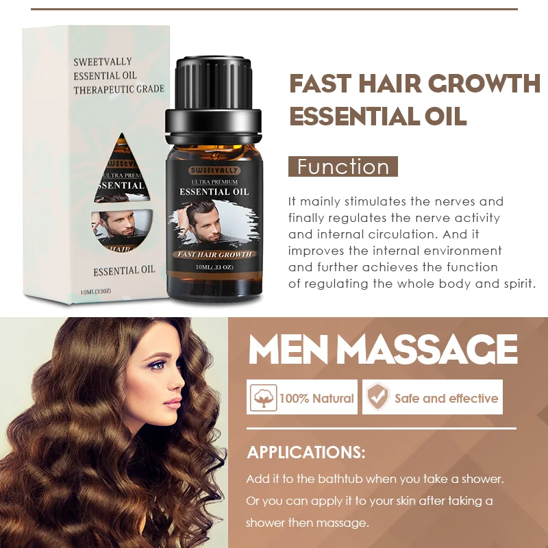 1 шт. эфирное масло для роста волос Натуральное предотвращения старения кожи