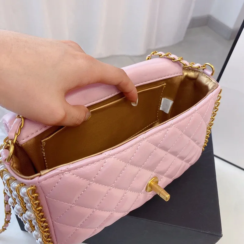 

117839 2021 fashion new ladies pearl bag wild ladies shoulder bag bag for women fashionable purses