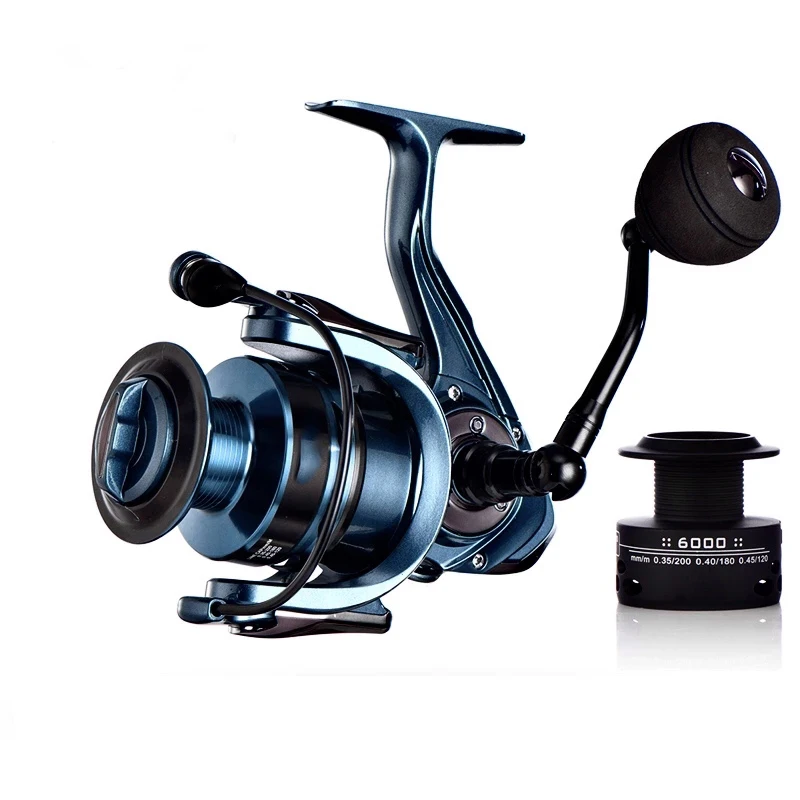 

High Quality 14+1BB Double Spool Fishing Reel 5.5:1 4.7:1 Gear Ratio High Speed Spinning Reel Casting reel Carp For Saltwater