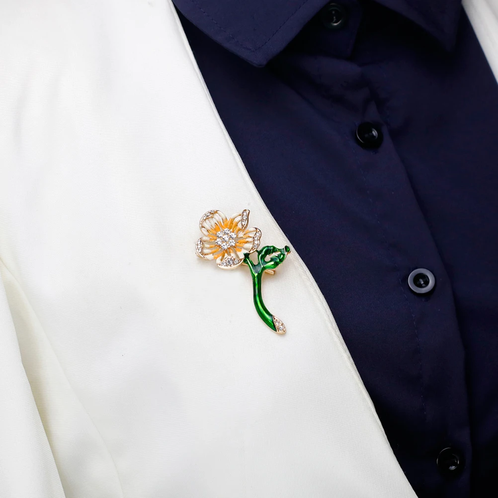 2 шт Броши Элегантная Брошь милые булавки креативный нагрудник для ткани цветок