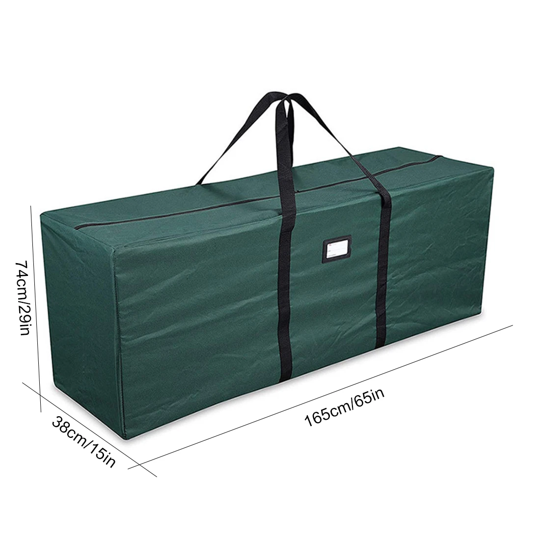 

165 X 38 X 74cm 210D Oxford Cloth Waterproof Christmas Tree Storage Bag Container - Green