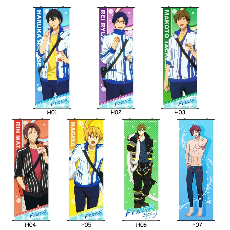 Аниме бесплатно! IWatobi Swim Club плакат Настенные наклейки постеры дома украшения в