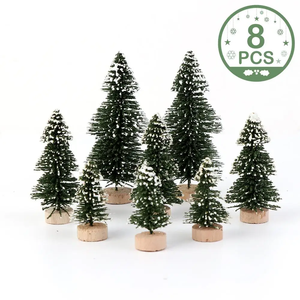 8pcs Fake Tree GR OurWarm DIY войлочная Рождественская елка-календарь орнамент стикер дети родитель Подарки Игрушка веселое украшение для рождественской вечеринки Подарки на год - Цвет: 8pcs Fake Tree GR