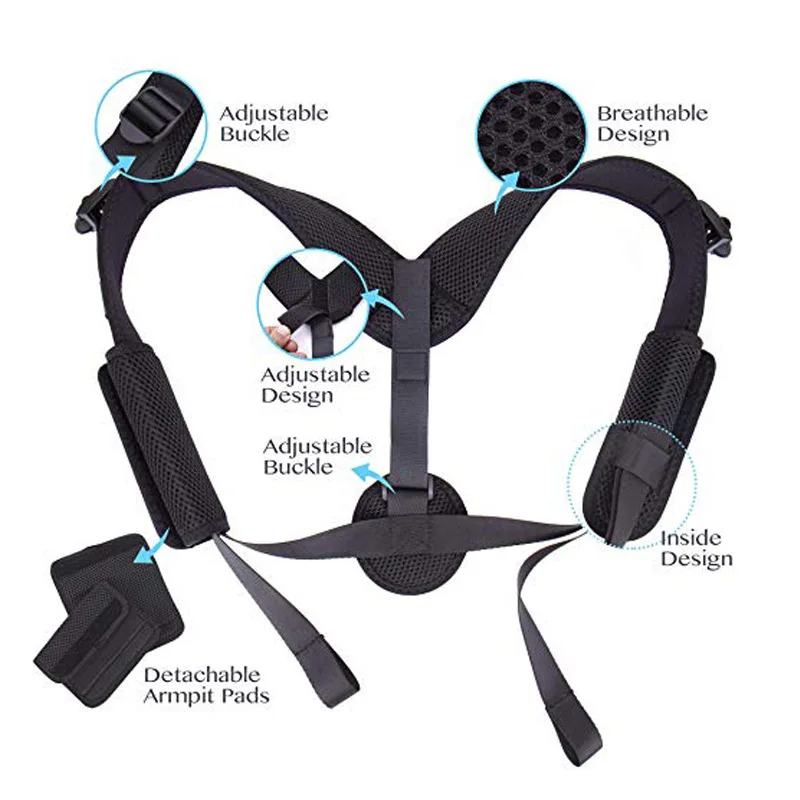 Новый унисекс Корректор осанки для спины поддержка плеч тела корректор