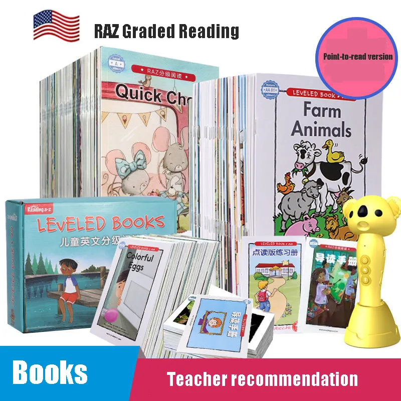 American RZA Graded Reading Picture Book Little Master Point Reading Pen Children's Enlightenment English Picture Book Livres