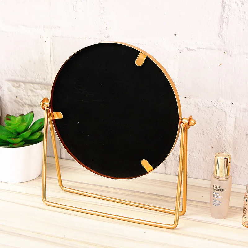 Портативные Золотые декоративные зеркала зеркальные украшения для макияжа и