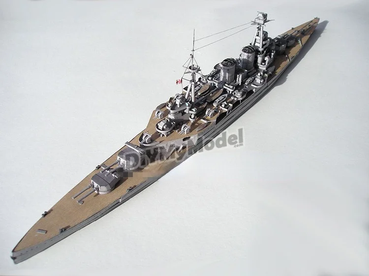 DIYMyModeI-rompecabezas de juguete hecho a mano, modelo de papel artesanal, HMS, a escala 1:400-0