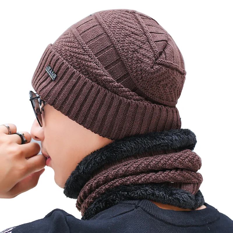 2019 новая зимняя шапка маска вязаные шапки для женщин обувь на теплом меху Лыжная