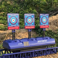 children outdoor sports game electric fun reset target moving digital targets shooting tools bullet gun toy for children gifts