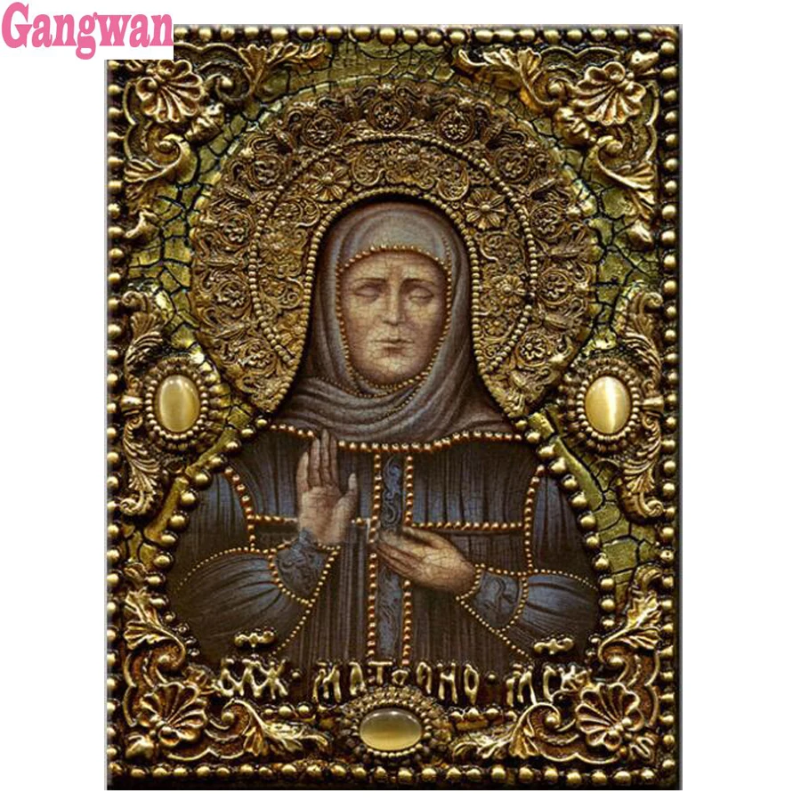 Алмазная вышивка с узором Матроны религиозные иконы алмаз мозаичная картина