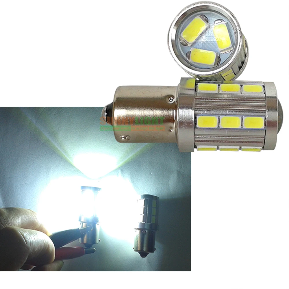 Супер яркий 1156 BA15S P21W 5730 21SMD светодиодный объектив для проектора автомобильная