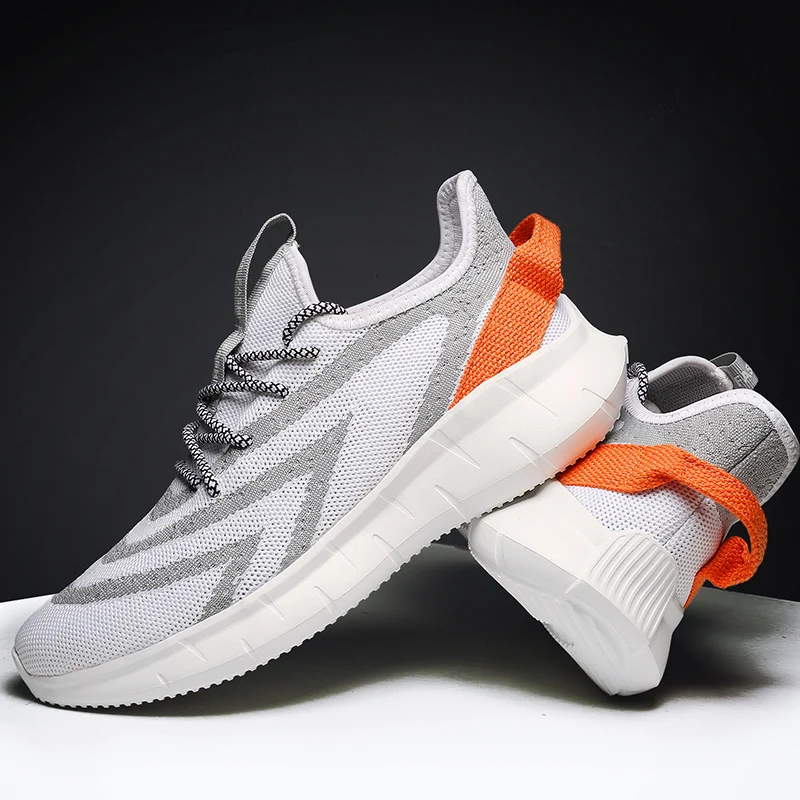 

Leisure Shoes White Casual Shoes Zapatos Informales De Hombre Solid Fashion Knitting Men Mens Causal Spring Sneakers For