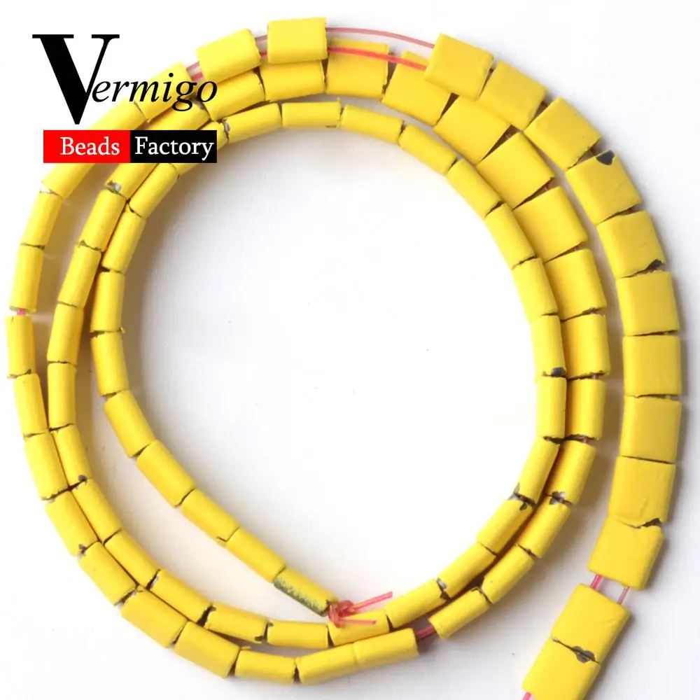 Бусины из гематита желтая квадратная с двойным отверстием нанотехнология для