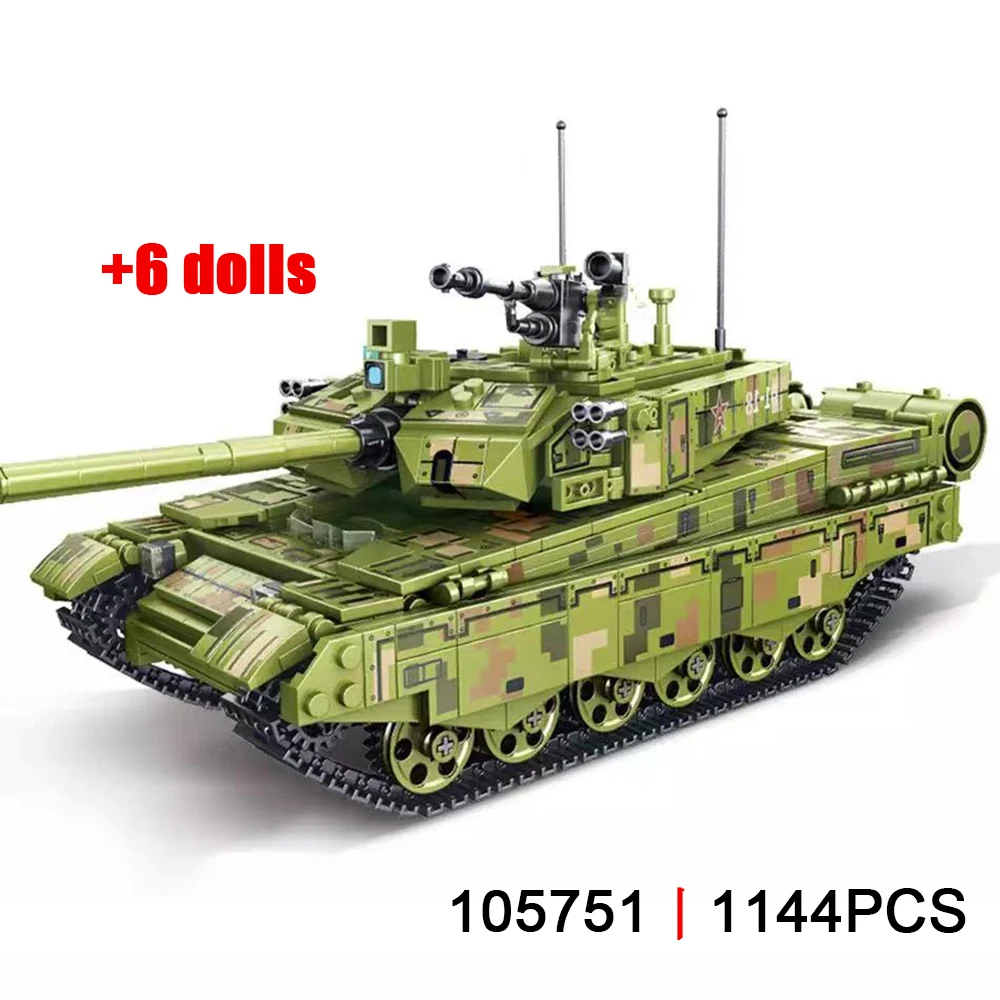 Модель военного танка строительные блоки Challenger Leopard 2A7 + Главный бой WW2 солдатские