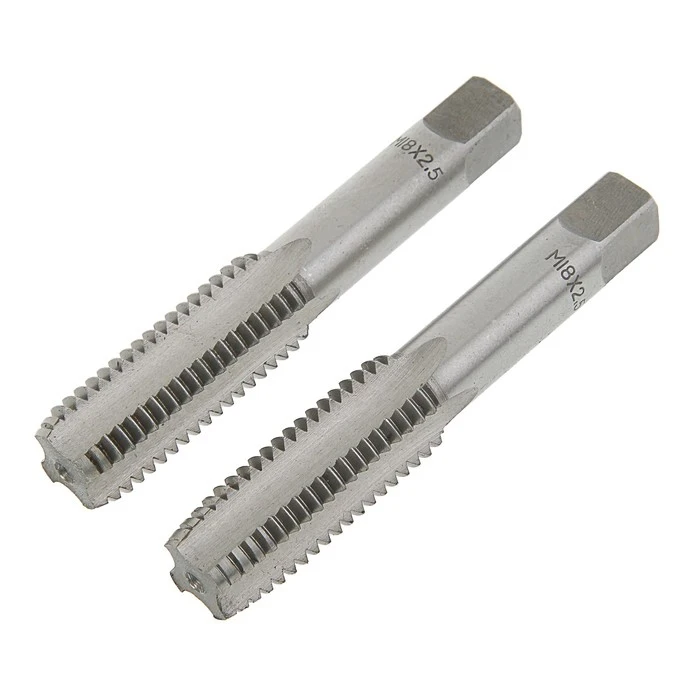 Метчики метрические ручные TUNDRA М18 х 2.5 мм комплект из 2шт. 2705919|Метчик с резьбой| |