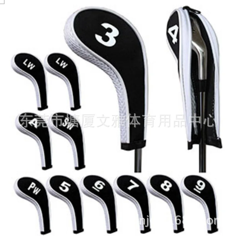 

Gradients Number Golf Iron Head Covers Iron Headovers Wedges Covers 12pcs Golf Fan Supplies