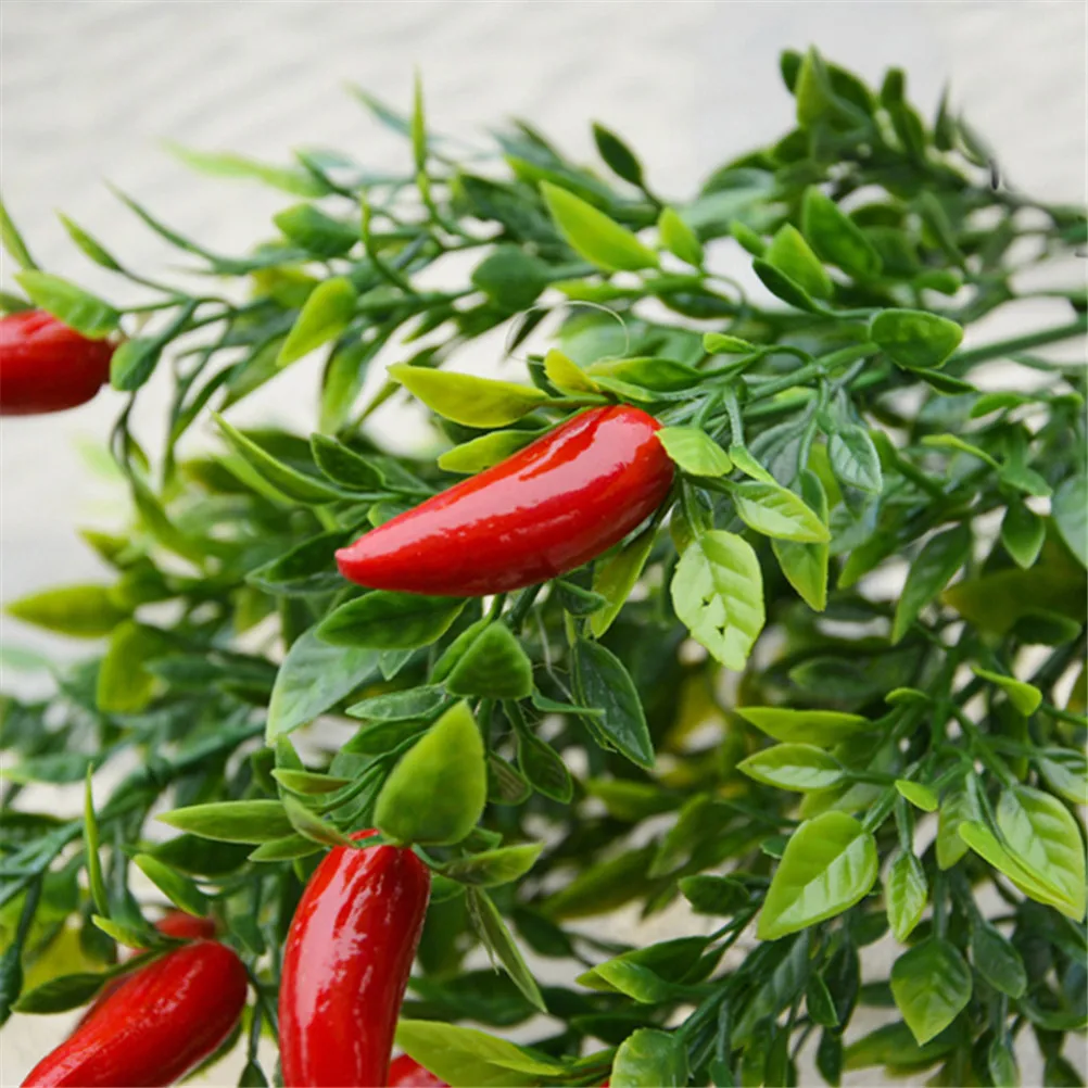 Одна пластиковая бутонька перца искусственные растения имитация поддельные