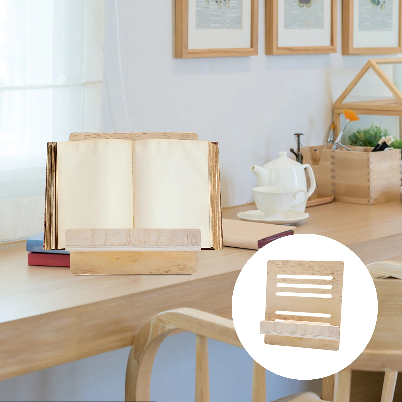 

1PC Portable Desktop Storage Rack Foldable Kitchen Recipe Storage Rack